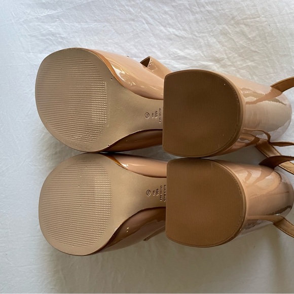 Schutz platform chunky sandals high heels strappy beige taupe sz 10 women’s drag - Picture 5 of 8
